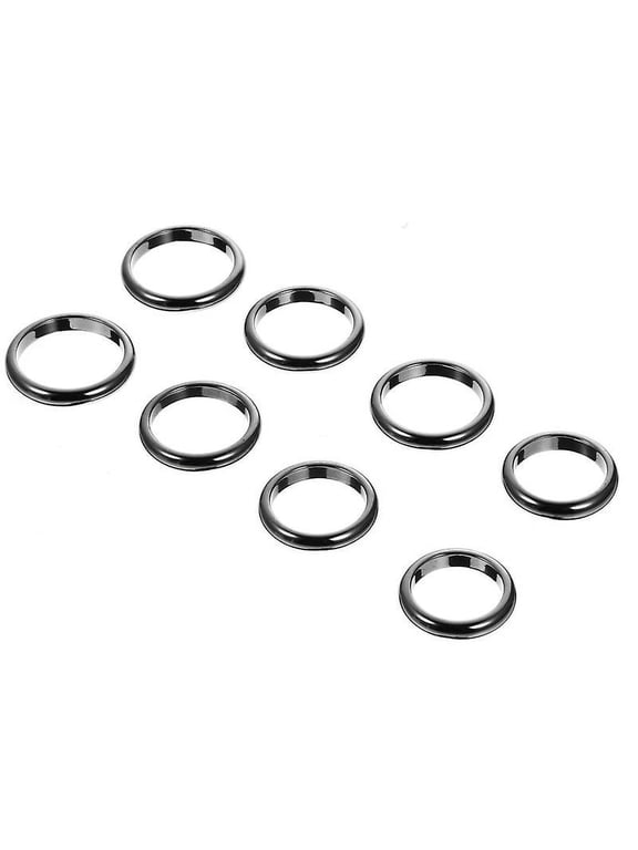 8pcs Hematite Rings