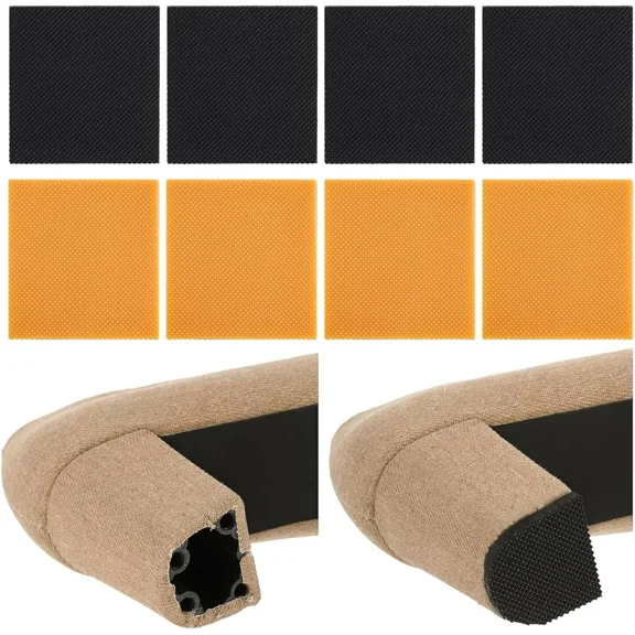 8pcs High Heels Patch Square Sole Repair Tips Rubber Boot Heel Replacement Sole Protectors Non-Slip Heel Replacements High Heel Tread Pad(2.44" x 2.44")