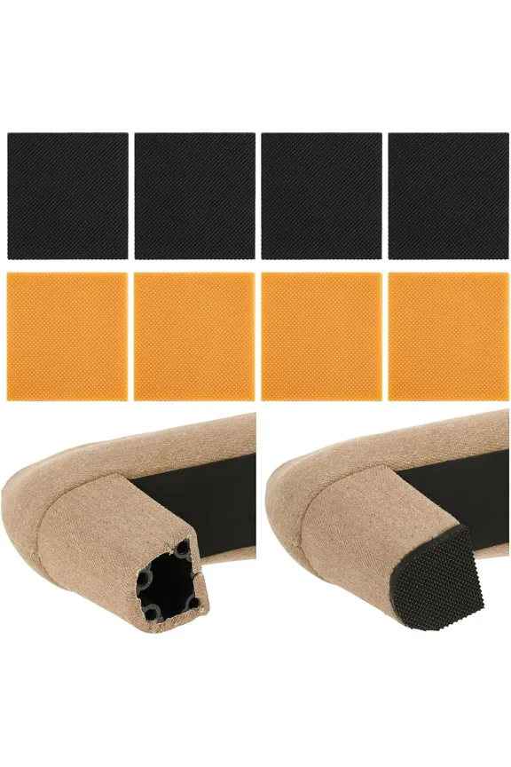 8pcs High Heels Patch Square Sole Repair Tips Rubber Boot Heel Replacement Sole Protectors Non-Slip Heel Replacements High Heel Tread Pad(2.44" x 2.44")