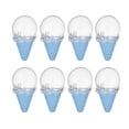 thumbnail image 1 of 8pcs Ice Cream Cone Candy Boxes, Fillable Dessert Containers for Party Favors, Reusable Plastic Treat Holders, Themed Celebration Decor, 1 of 5