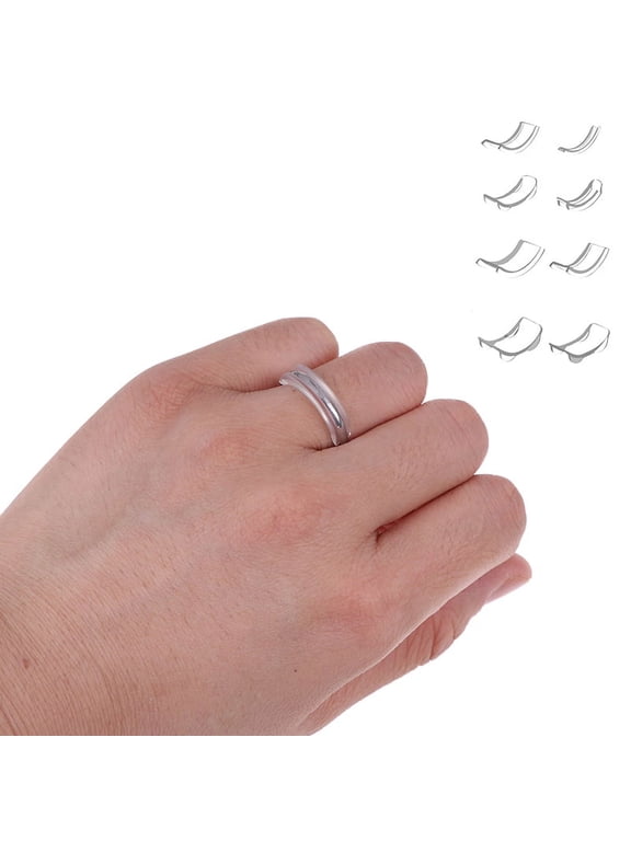 8pcs Invisible Ring Size Adjuster for Loose Ring Size Reducer Spacer Ring GuOLAL