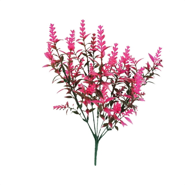 8pcs Lavender 5 Fork Lavender Flower Plastic Grass Flower Bouquet Home