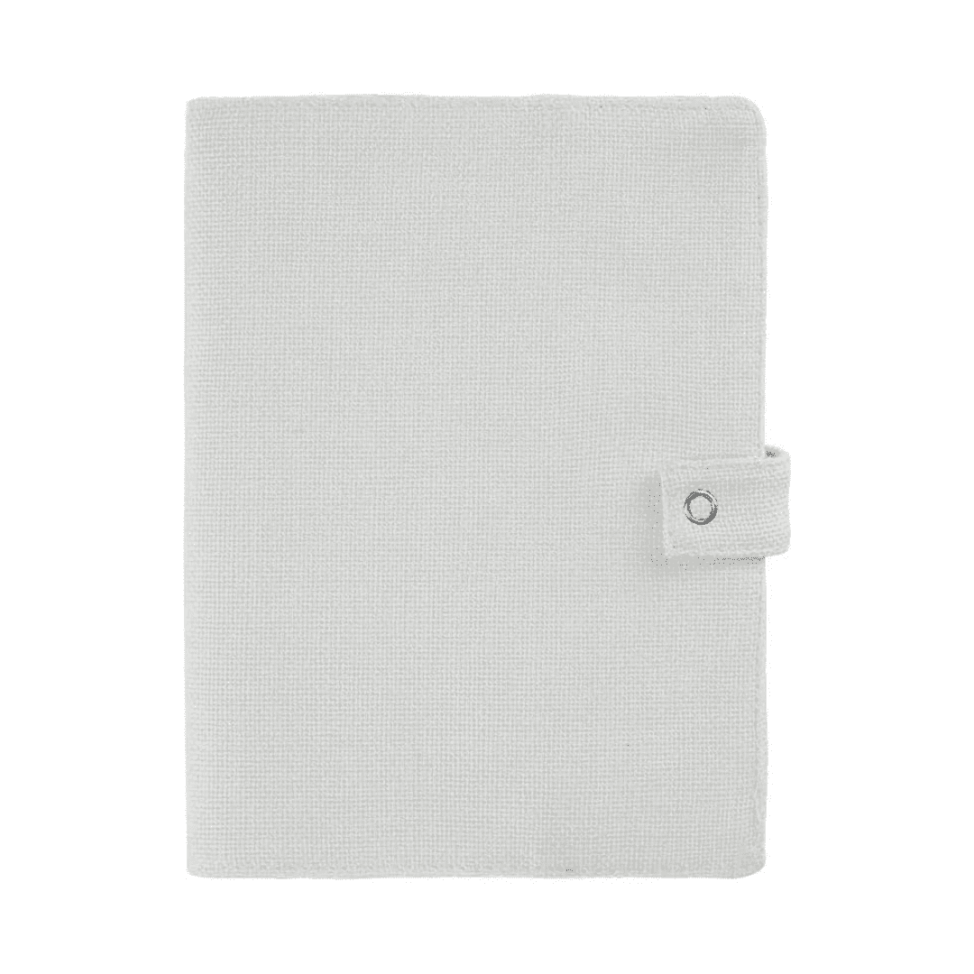 8pcs Linen Cotton Hard Cover for Journals A5 Sublimation Blank White Notebook Cover Creative Gift for DIY Photo Logo Printing