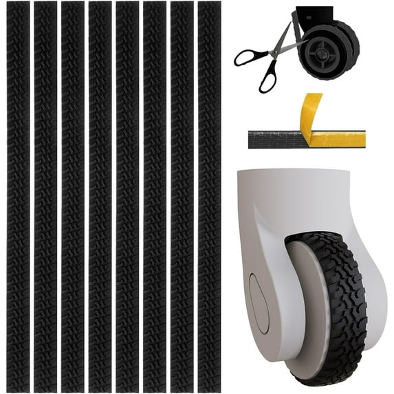 8pcs Luggage Wheels Covers, Suitcase Wheel Covers, Luggage Wheel Protector, Waterproof, Noise Reducing Protectors for Carry-Ons, Universal Fit, Essential Travel Accessories