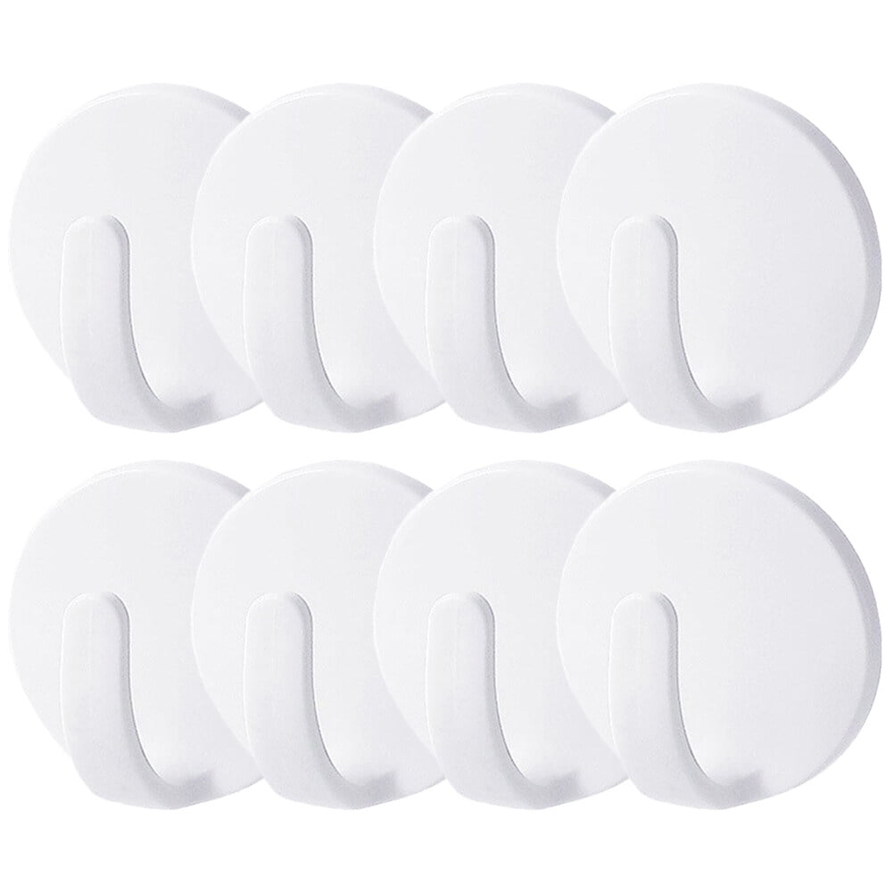 8pcs Hook Towel Hook Punch Free Door Coat Hanger Locker