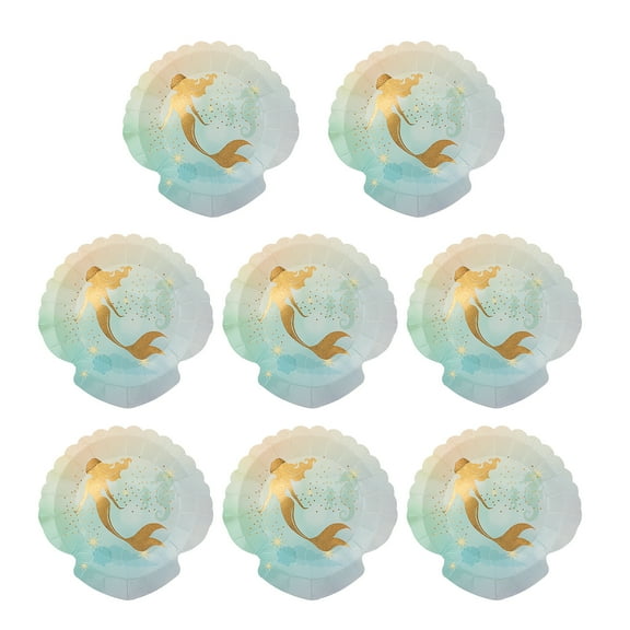 8pcs Plates Disposable Tableware Party Supplies for Kids Birthday Party