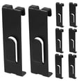 thumbnail image 1 of Black Wall Mount Hooks for Home Made of Iron 8pcs Practical Tool with Notch Design for Grid Wall, 1 of 6