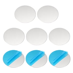 8pcs Metal Plate, 35x0.5mm Metal Plate Round Adhesive Backing Replacement Discs Stickers for Phone Magnet Mount Car Holder Phone Case Wall Wood Glass, Silver Tone