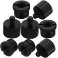 thumbnail image 1 of FONDOTIN 8-Piece Microphone Screw Adapter Kit, Black Microphone Stand Conversion Set, Easy to Install and Compatible, 1 of 6