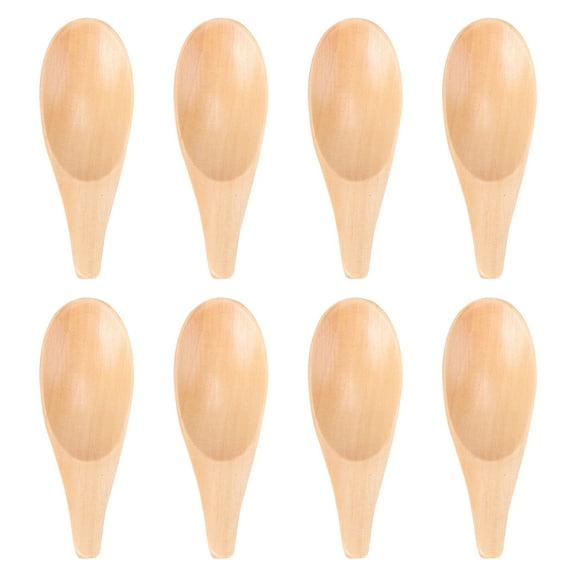 Homoyoyo Short Handle Wood Tea Scoop Spoon Teaware Accessory for Restaurant and Tea Shop