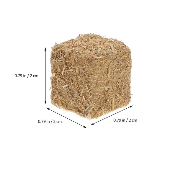 8pcs Mini  Bales Small Decorative  Table Decoration Rustic Mini Farm stack