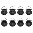 thumbnail image 1 of 8pcs Mini Cauldron with Handle Halloween,Small Plastic Cauldron Halloween Pot Candy holder for Halloween Party Favors Decor, 1 of 7