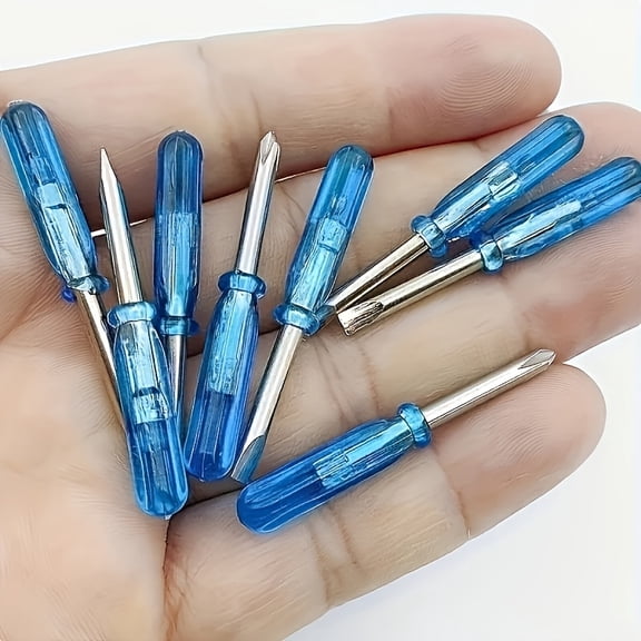 8pcs Mini Screwdriver Set, Suitable for Toy Repairs And Projects - Includes 2Mm Micro Flat And Phillips Screwdrivers, Designed for Hobbyists And Craft Practice (No Electricity Required)