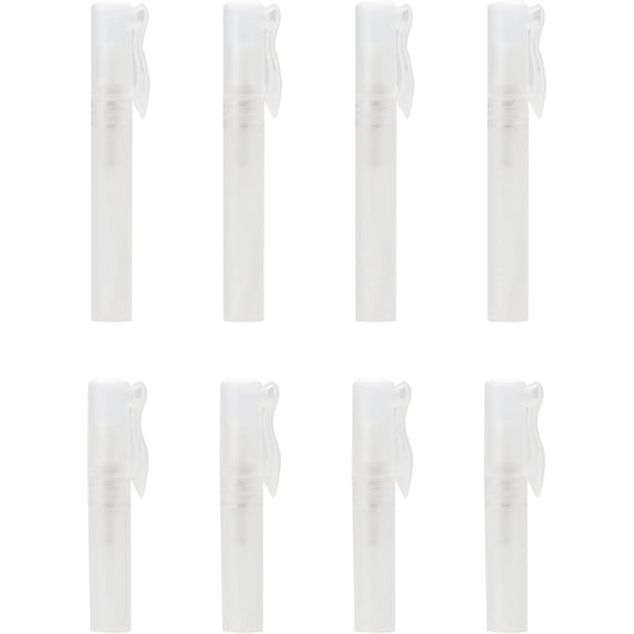 8pcs Mini Spray Bottle Perfume Refillable Empty Bottles Portable Perfume Pen Tube Container for Home & Travel 5ml 8ml