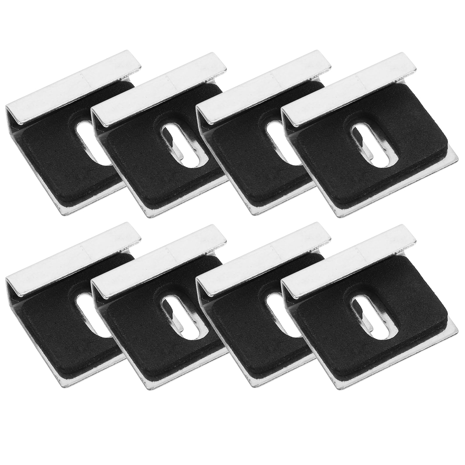8pcs Mirror Clips Wall Mounting Glass Clips Frameless Glass Display