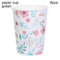 thumbnail image 1 of 8pcs Napkins Happy Easter Holiday decoration Paper Plates Easter Disposable Tableware Rabbit Banner Dinnerware set GREEN PAPER CUP, 1 of 8