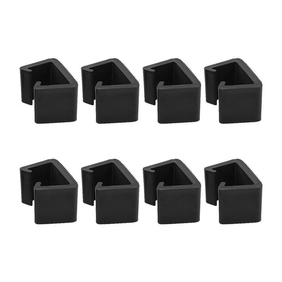 TABLZONE Black Outdoor Furniture Clips Weatherproof PP Sofa Connectors for Patio, Garden, Deck