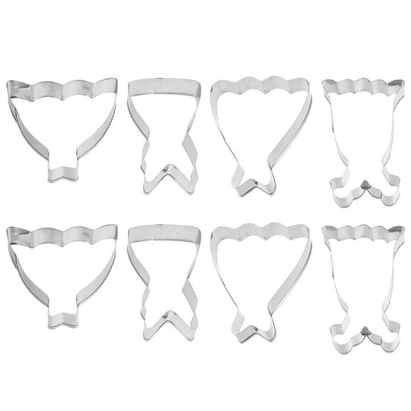 DEEPCRAFF Biscuit Molds for Baking Wedding Dress Shape 8pcs