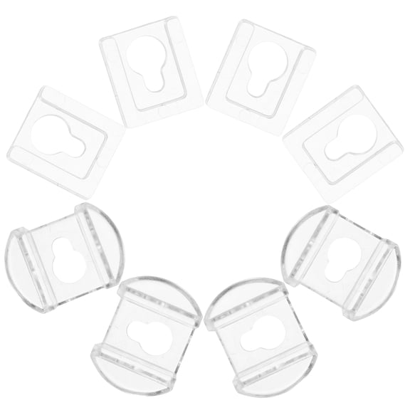 FELTECHELECTR 8Pcs Heavy Duty Transparent Frame Hangers with Interlocking Hooks for Wall Display