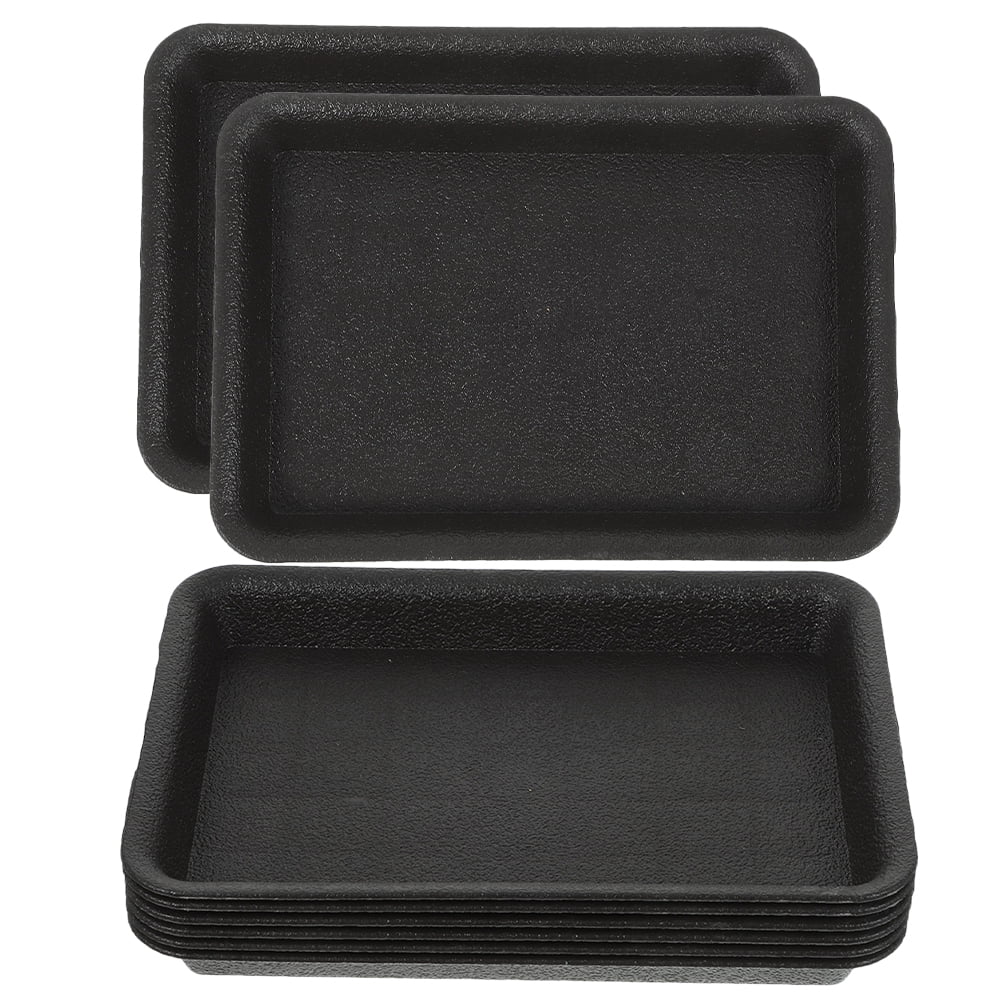 8pcs Plastic Plant Pot Saucer Rectangle Plant Saucers Drip Tray Flower ...