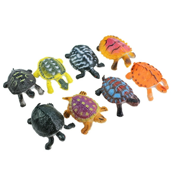 8pcs Plastic Sea Turtle Animal Model Educational Toy for Kids Children Tortoise