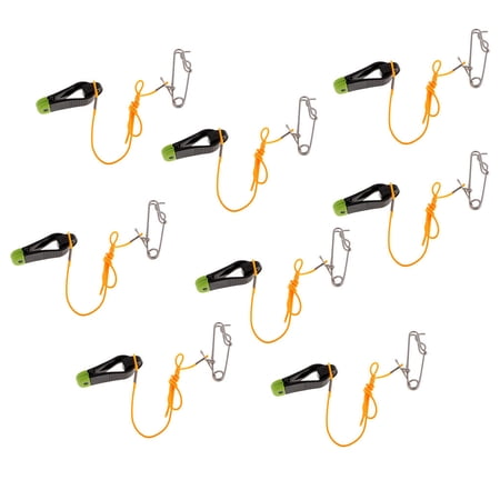 8pcs Plus Release Clips with Leader for Planer Board, Downriggers
