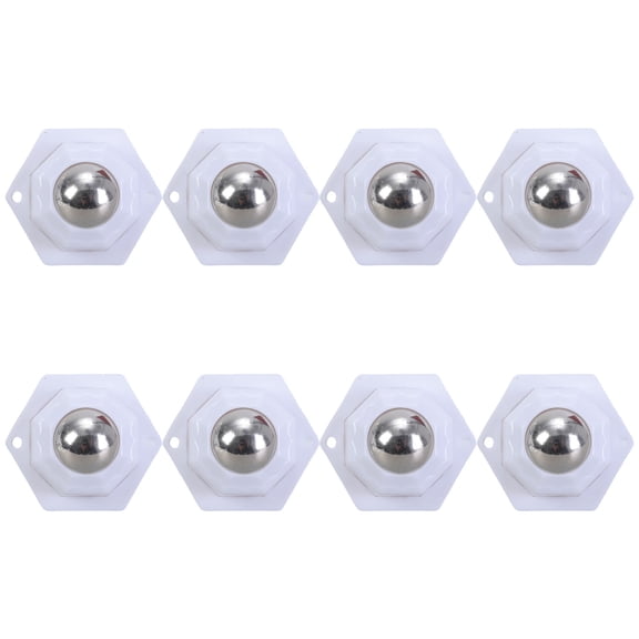 8pcs Portable Sturdy Furniture Castors With Stainless Steel Materials for Easy Mobilities On Various Surfaces Daily Use