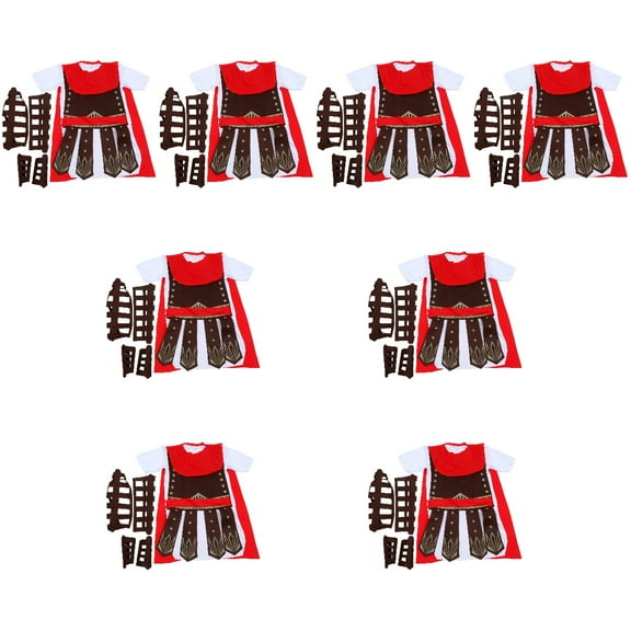 8pcs Premium Roman Soldier Costume for Men Cosplay Party Outfit