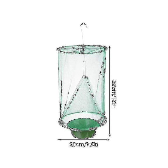 8pcs Ranch Fly Traps - Reusable Fly Traps With Bait-tray Outdoor Indoor Hanging, Stable Horse Fly C