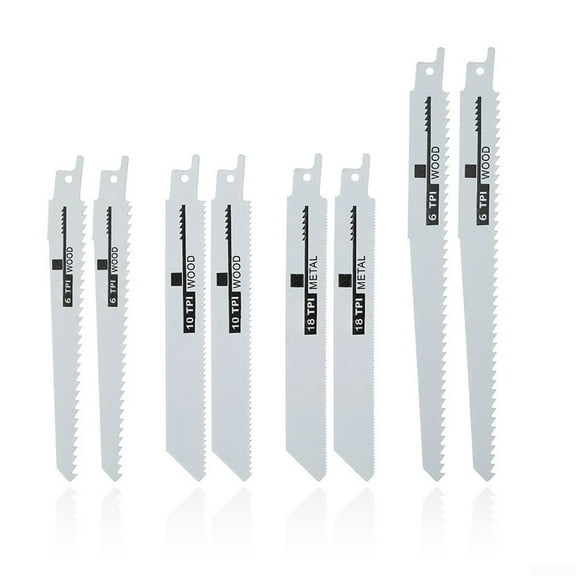 8pcs Reciprocating Saw Blades Handsaw Multi Saw Blade For Cutting Wood Metal
