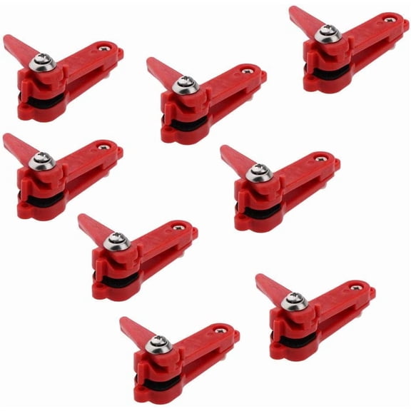 8pcs Red Padded Heavy Tension Snap Release Clips Weight Planer Board Tackles