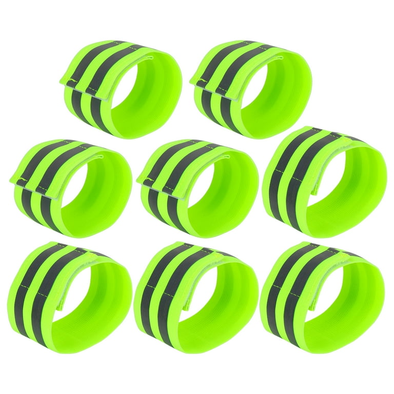 8pcs Reflective Bands for Wrist Ankle Reflective Wristbands Slaps