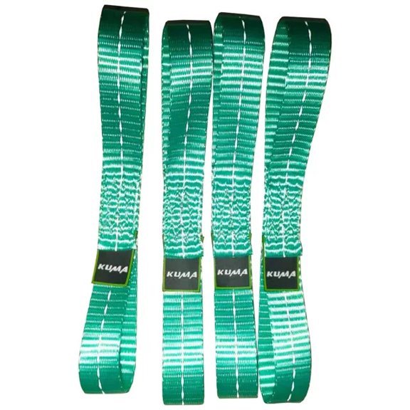 1in. x 10in.Soft Tie Loop 4pk,Breaking Strength 4500 lb, Working Load 1500 lb