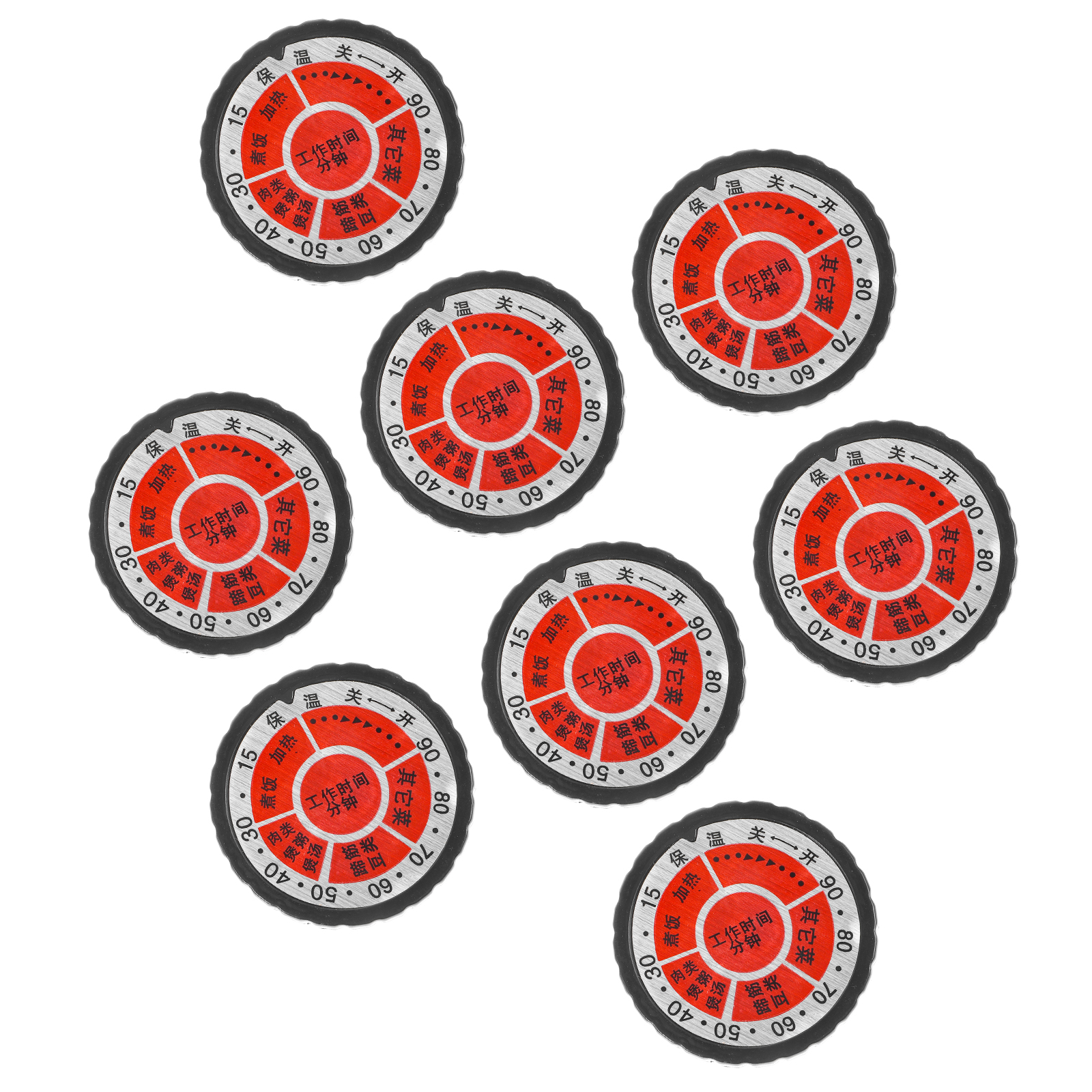 8pcs Replacement Microwave Knobs Oven Microwave Timer Control Knobs