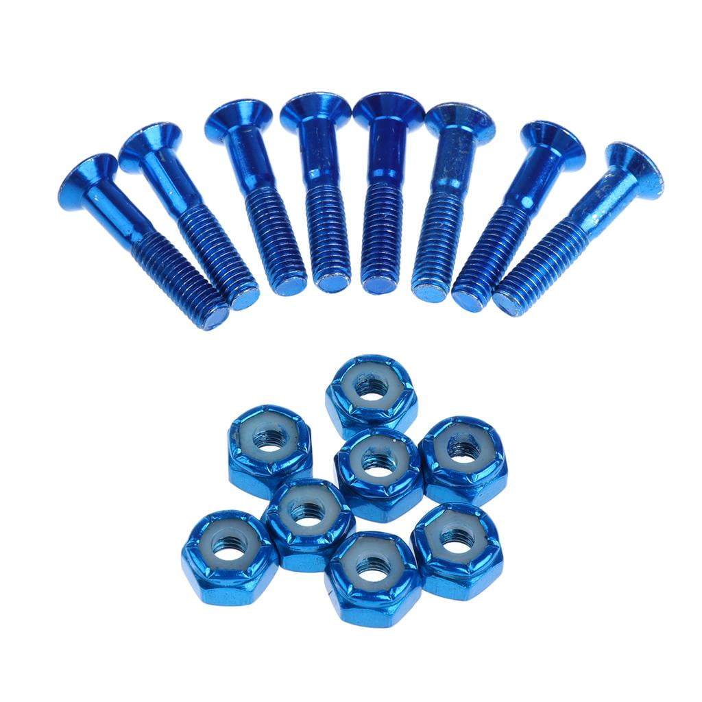 8pcs Pack Durable Skateboard Longboard Trucks Wheels Replacement Axle