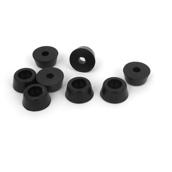8pcs Rubber Furniture Table Chair Amplifier Speaker Cabinet Feet Pads Black