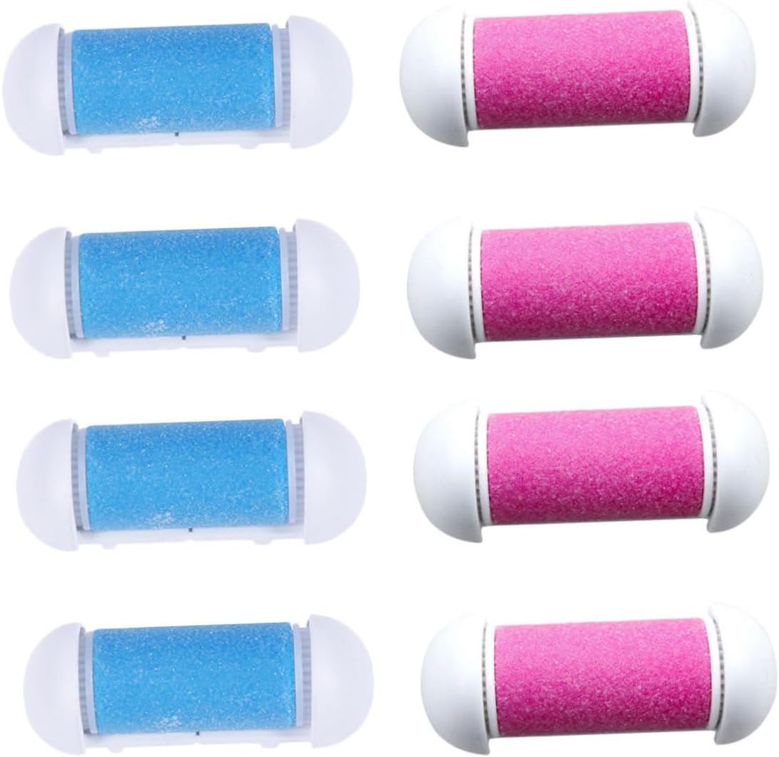 8pcs Scroll Wheel Replace Replacement Head Foot File Electric Pedicure