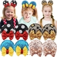 thumbnail image 1 of 8pcs Sequin Ears Hair Clips,Glitter Hair Bows Cute Ears Hair Clips Barrettes for Women Girls Hair Accessories for Costume Party Favor Halloween Christmas Decoration, 1 of 6