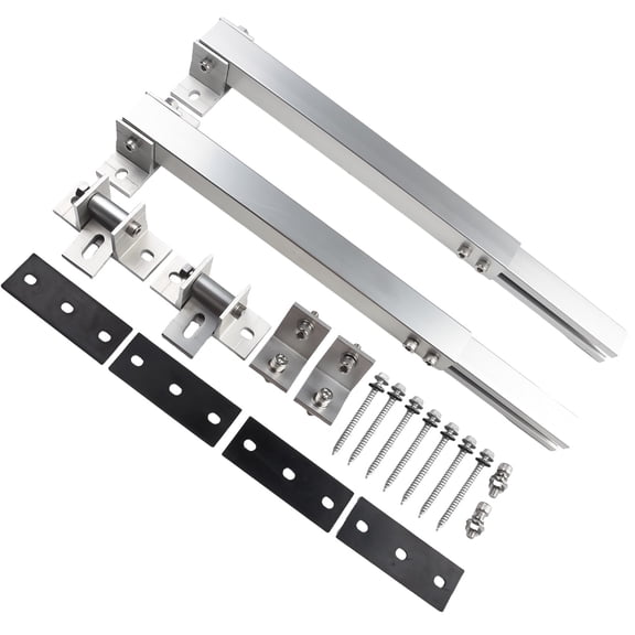 8pcs/Set Adjustable Solar Panel Tilt Mount Bracket For 100W-600W Solar Panel 0 To 60 Degree RV Roof Flat Aluminum Mounting Kit