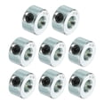 thumbnail image 1 of 8pcs Set Screw Collars 3/16" Bore Carbon Steel Shaft Collars, 7/16" OD, 1/4" Width Lock Axle Collar Clamp, 1 of 6