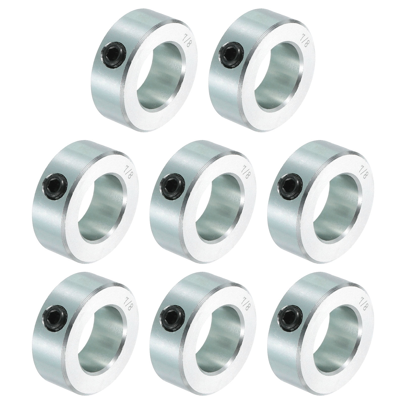 8pcs Set Screw Collars 7/8" Bore Carbon Steel Shaft Collars, 1-1/2" OD, 9/16" Width Lock Axle Collar Clamp