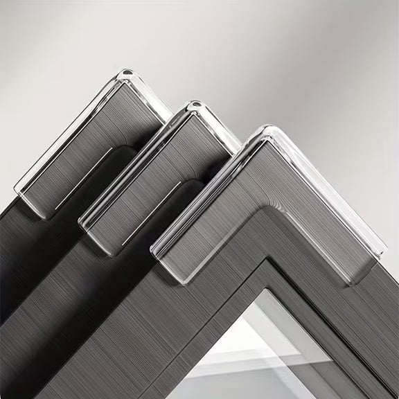 8pcs Silicone Corner Protectors for Windows, Cabinets, Tables, and Range Hoods - Anti-Collision Safety Covers