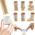 8pcs Silicone Furniture Leg Protection Cover Table Feet Pad Floor