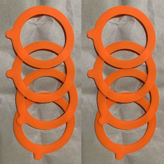 8pcs Silicone Jar Gasket Seals, 3.75 Inch Airtight Replacement Seal Rings for Storage Containers & Jars