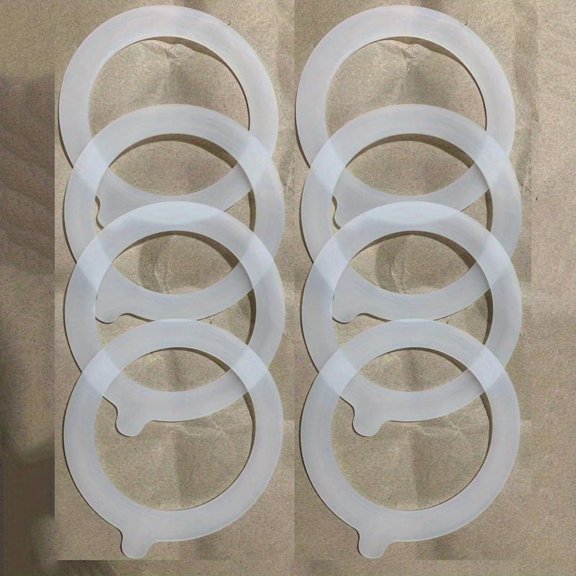 8pcs Silicone Jar Gasket Seals, 3.75 Inch Airtight Replacement Seal Rings for Storage Containers & Jars