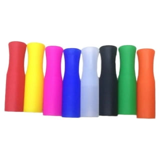100 Pcs Tticai Silicone Straw Tips Multicolored Straws Tips Covers Reusable  Silicone Straw Covers Metal Straw Tips for 6mm Outer Diameter Metal Straws