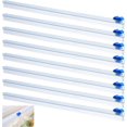 thumbnail image 1 of 8pcs Slide Cutter 13inch Reusable Food Wrap Cutter Blue Cling Film Cutter Plastic Wrap Dispenser Refillable Home Kitchen Supply, 1 of 6