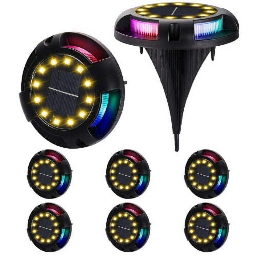 8pcs Solar Ground Lights 12 LED Buried Lawn Lamp Yard Path Landscape Lights