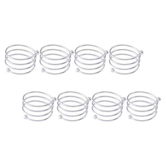 NIAIZEK Set of 8 Metal Spiral Napkin for Home and Kitchen Decoration, and Stylish Table Accessories