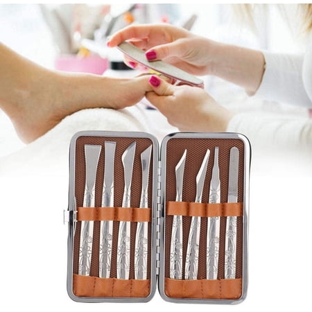 8pcs Stainless Steel Foot Pedicure Tool Foot File Dead Skin Horny Remover Foot Callus Shaver Pedicure Tool Set